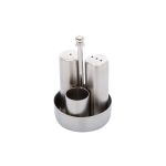 Galaxy Metal Stantlı Tuzluk Biberlik Seti