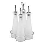 Zeytinyağ & Sirke Seti Buzlu Cam