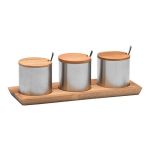 Ahşap Standlı Baharatlık