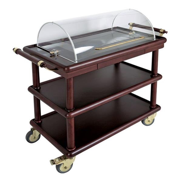 Rolltop Kapaklı Pasta Servis Arabası