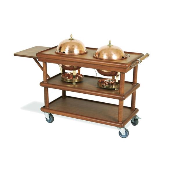 Çorba Servis Arabası İki Bakır Raşolu