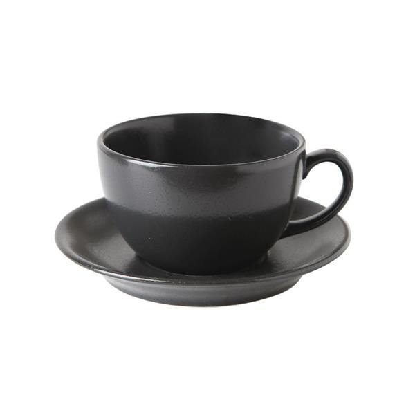 Porselen Seasons Siyah Tabaklı Çay Finca