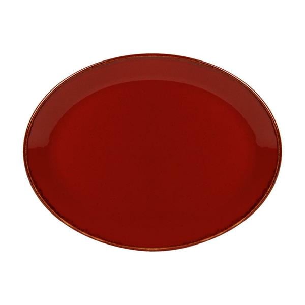 Porselen Seasons Kırmızı Kayık Tabak 18C