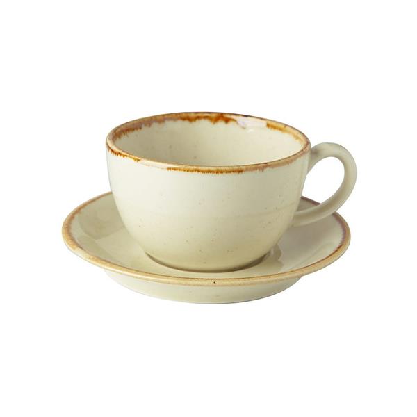 Porselen Seasons Sarı Tabaklı Çay Fincan