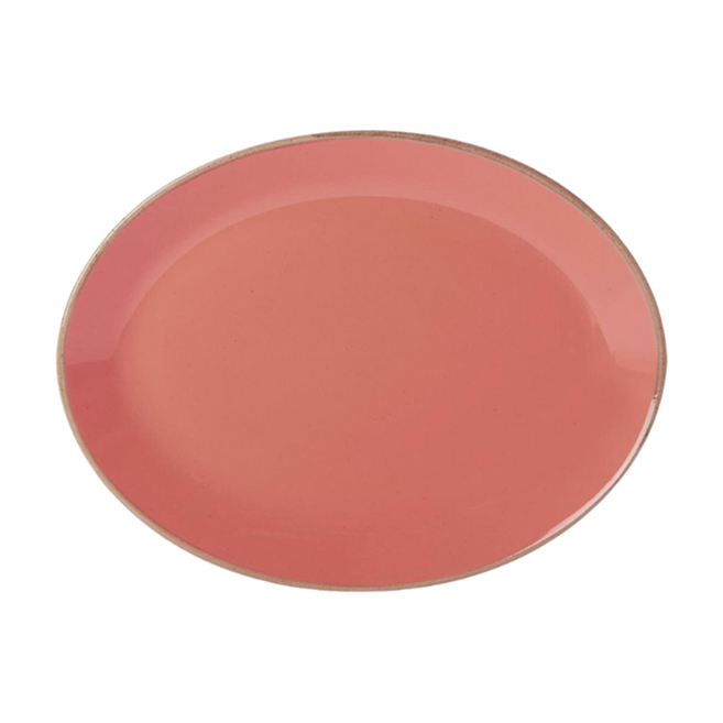 Porselen Seasons Turuncu Kayık Tabak 18C