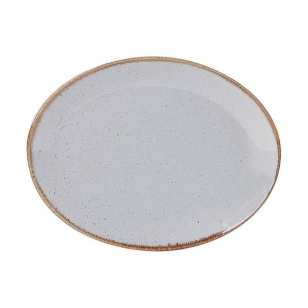 Porselen Seasons Gri Kayık Tabak 18Cm  