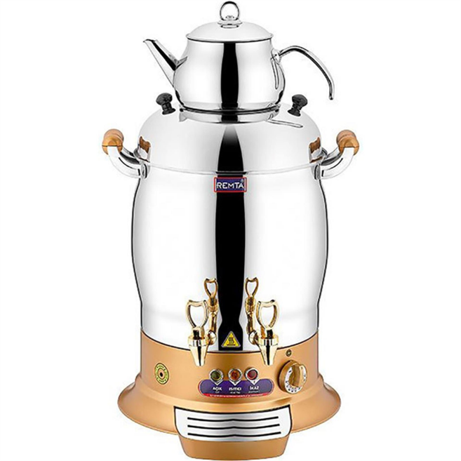 Gold Maksi Çift Demlikli Çay Kazanı Makinesi 16 lt R30