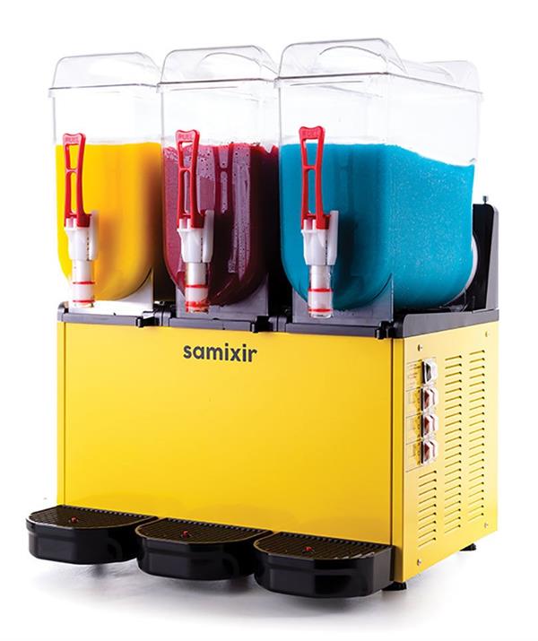 Slush Triple Meyve Suyu Dispenseri Üç Bölmeli Sarı SLUSH36.Y