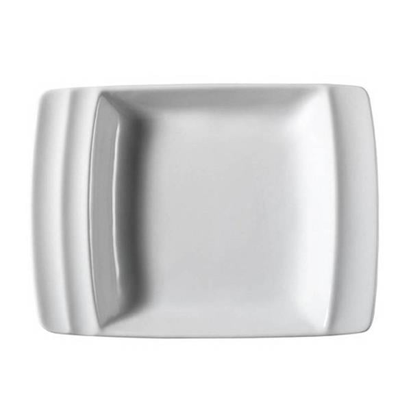 Porselen Safir Kare Kayık Tabak