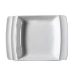 Porselen Safir Kare Kayık Tabak