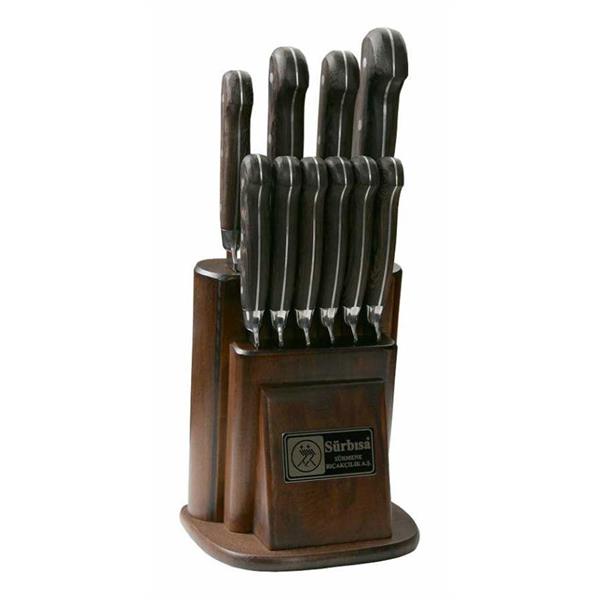 Eskitme Ahşaplı Bıçak Seti