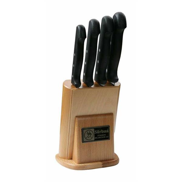 Naturel Ahşaplı Mutfak Bıçak Seti