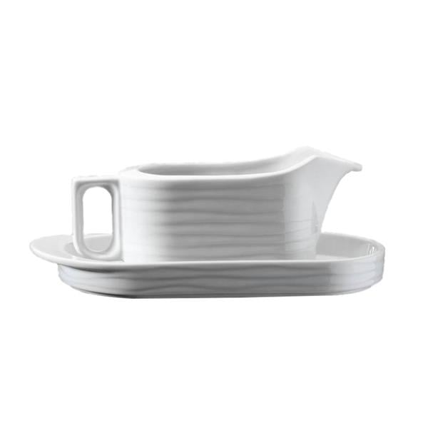 Porselen Sea Wave Sosluk ve Tabağı