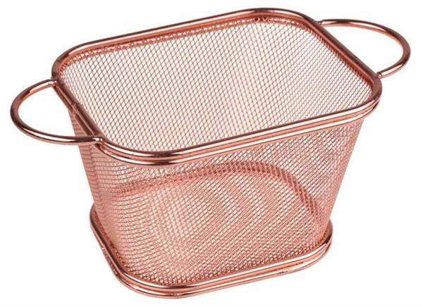 Tostin Metal Sunum Sepeti Kare Küçük