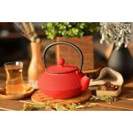 Linden Sümbül Döküm Demlik 750 ml Kırmızı