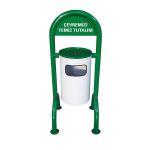 4 Ayaklı Bahçe Çöp Kovası