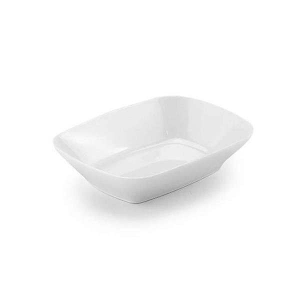 Porelin Köşeli Kayık Tabak 17x12 cm