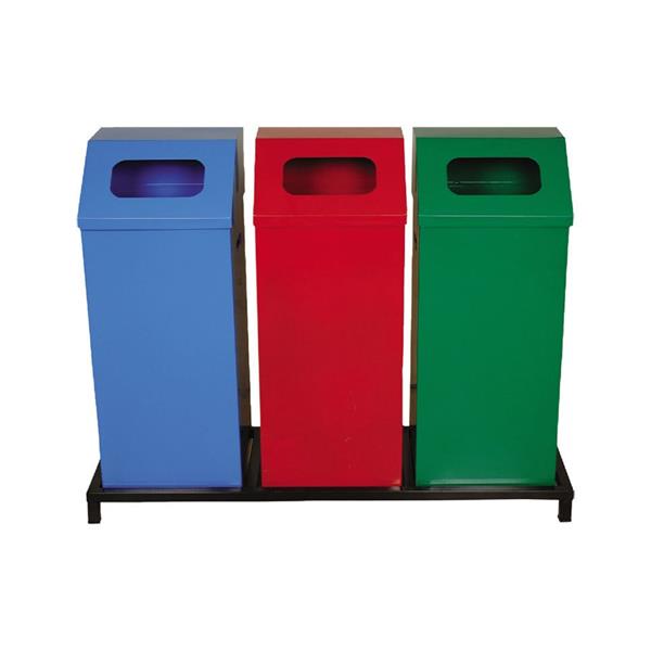 Kare Atık Kutusu Boyalı Bazalı