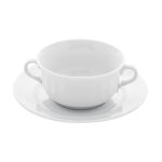 Porselen Venedik Konsome Kase ve Tabağı