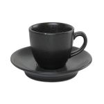 Porselen Seasons Siyah Tabaklı Kahve Fin