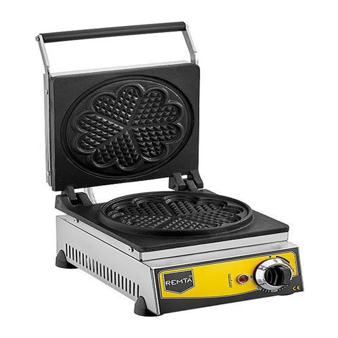 Çiçek Model Waffle Makinesi Elektrikli 21 cm Çap W12