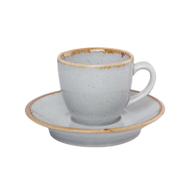 Porselen Seasons Gri Tabaklı Kahve Finca