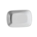 Porselen Zümrüt Kare Kayık Tabak