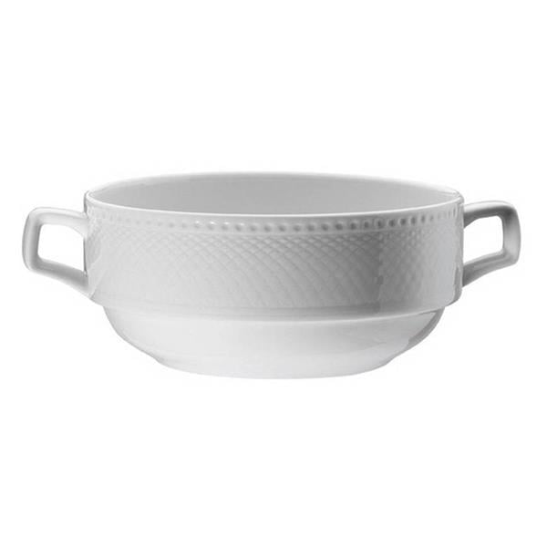 Porselen Zümrüt Konsome Kase ve Tabağı