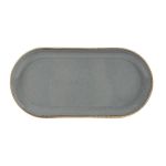 Porselen Seasons Koyu Gri Kayık Tabak 30