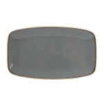 Porselen Seasons Koyu Gri Kayık Tabak 31