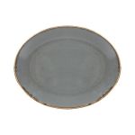 Porselen Seasons Koyu Gri Kayık Tabak 18