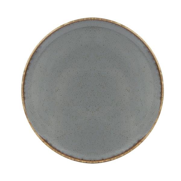 Porselen Seasons Koyu Gri Düz Tabak 20Cm