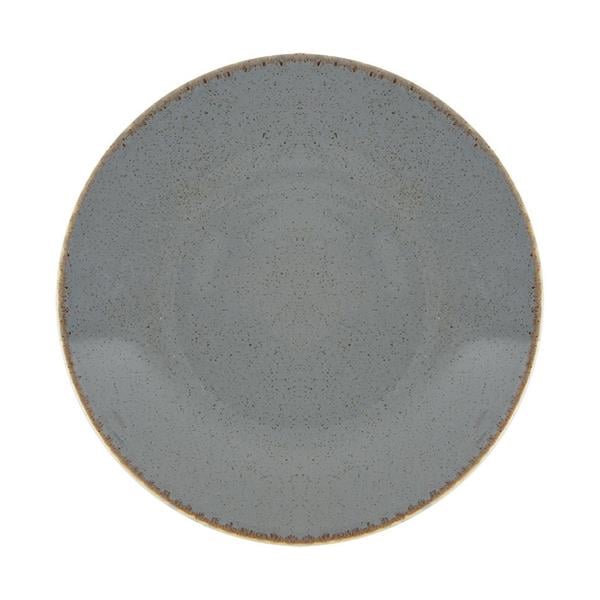 Porselen Seasons Koyu Gri Çukur Tabak 21