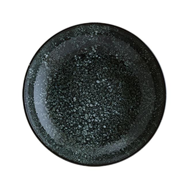 Bonna Cosmos Black Bloom Çukur Tabak 25 cm
