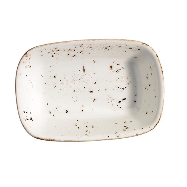 Bonna Grain Gourmet Dikdörtgen Kayık Tabak 12 cm