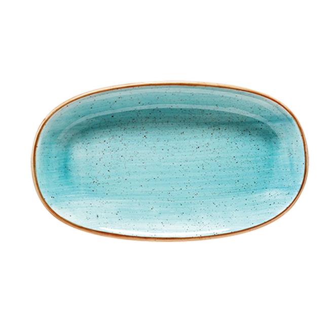 Bonna Aura Aqua Gourmet Oval Kayık Tabak 15 cm