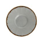 Porselen Seasons Gri Ergonomik Çay Tabağ