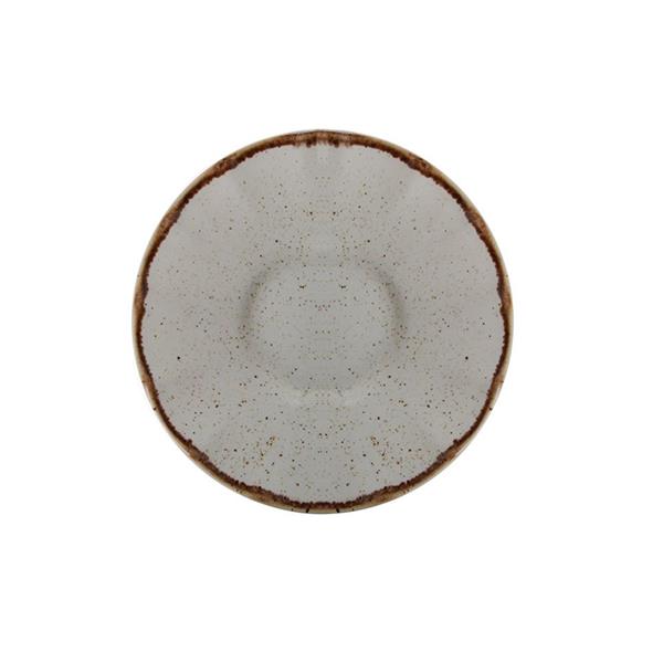 Porselen Seasons Bej Ergonomik Çay Tabağ