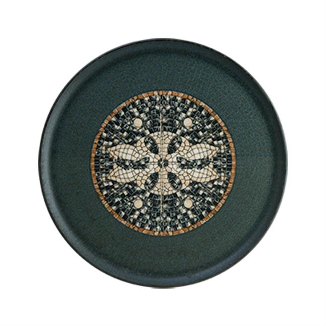 Bonna Mezopotamya Mozaik Antrasit Gourmet Pizza Tabağı 32 cm