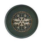 Bonna Mezopotamya Mozaik Antrasit Hygge Düz Tabak 28 cm