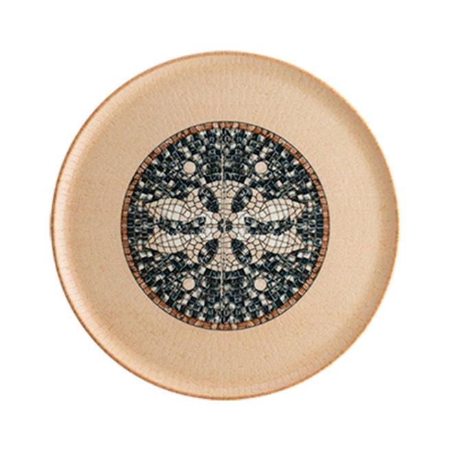 Bonna Mezopotamya Mozaik Kahve Gourmet Pizza Tabağı 32 cm