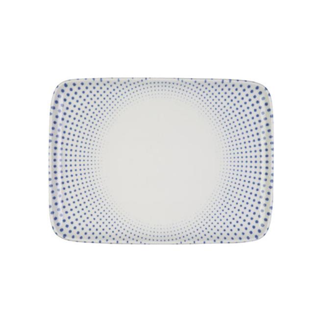 Porser Harmony Blue Quadro Dikdörtgen Tabak 31 cm