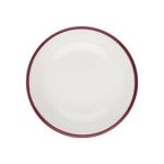 Porser Modest Maroon Lona Çukur Tabak 10 cm