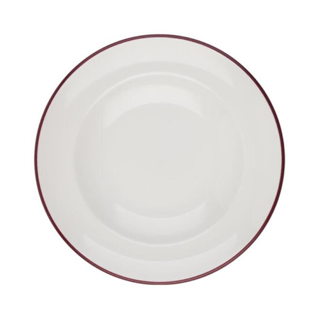 Porser Modest Maroon Miro Çukur Tabak 20 cm