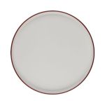 Porser Modest Maroon Stolt Düz Tabak 28 cm