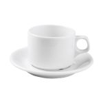 Porselen İstanbul Beyaz Tabaklı Çay Finc