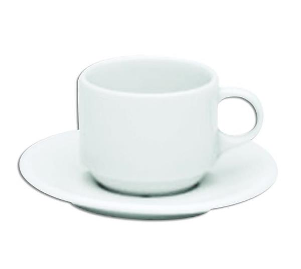 Porselen İstanbul Beyaz Tabaklı Çay Finc