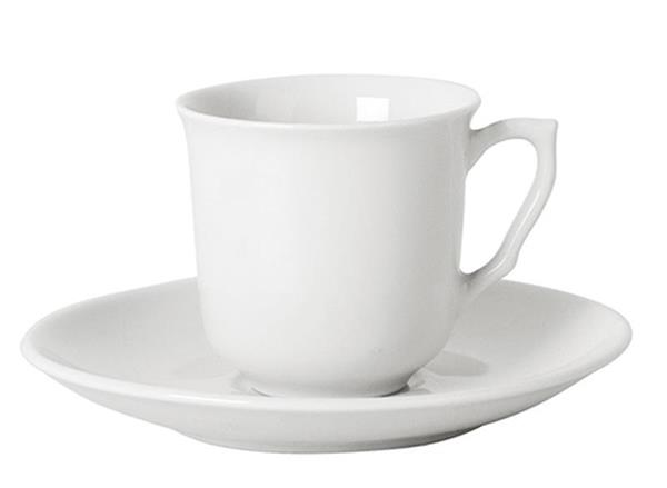 Porselen Beyaz Tabaklı Kahve Fincanı 77C