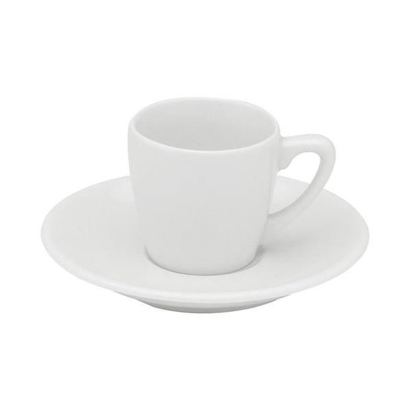 Porselen Bella Beyaz Tabaklı Kahve Finca