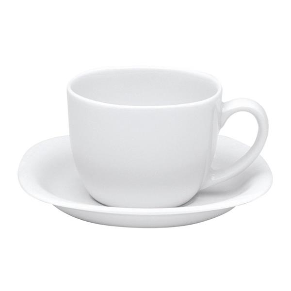 Porselen Paloma Beyaz Tabaklı Çay Fincan